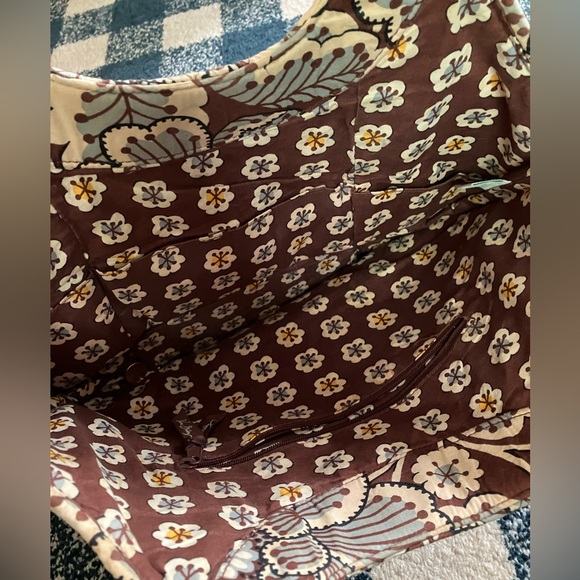 Vera Bradley Slate Blooms medium tote purse hobo - Picture 5 of 6